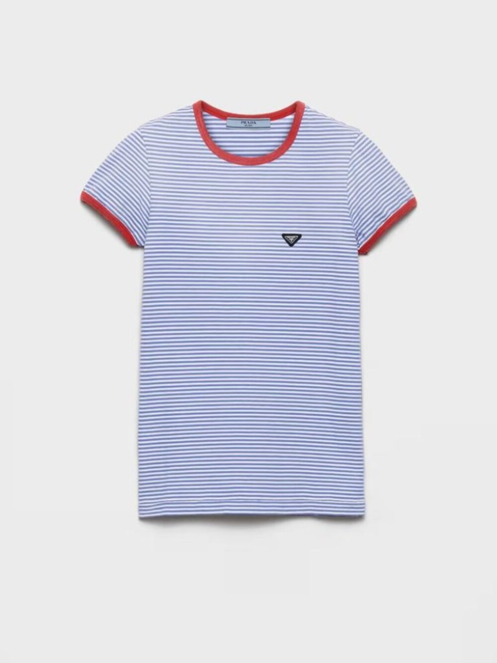 Prada Striped Stamp T-Shirt Tag Size 42 Women